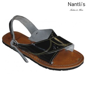 Huaraches Mayoreo BA-cruzado negro Huaraches de hombre Leather Mexican sandals for men Nantlis Tradicion de Mexico