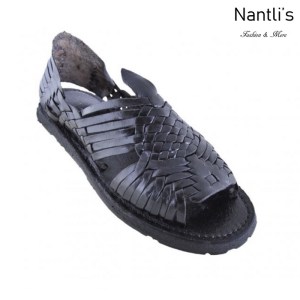 Huaraches Mayoreo BA-Tradicional Negro Huaraches de hombre Leather Mexican sandals for men Nantlis Tradicion de Mexico