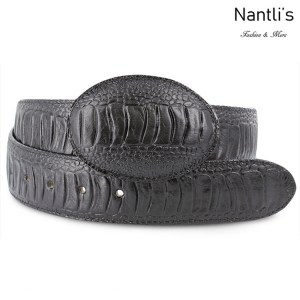 Cintos Mayoreo BAC1702 Black Cinto Vaquero Western Belt Nantlis Tradicion de Mexico