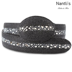 Cintos Mayoreo BAC2102 Stingray Black Cinto Vaquero Western Belt Nantlis Tradicion de Mexico