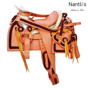 TM-63511 Silla de montar para caballo pony montura charra Mayoreo Wholesale Mexican horse Saddle Nantlis Tradicion de Mexico