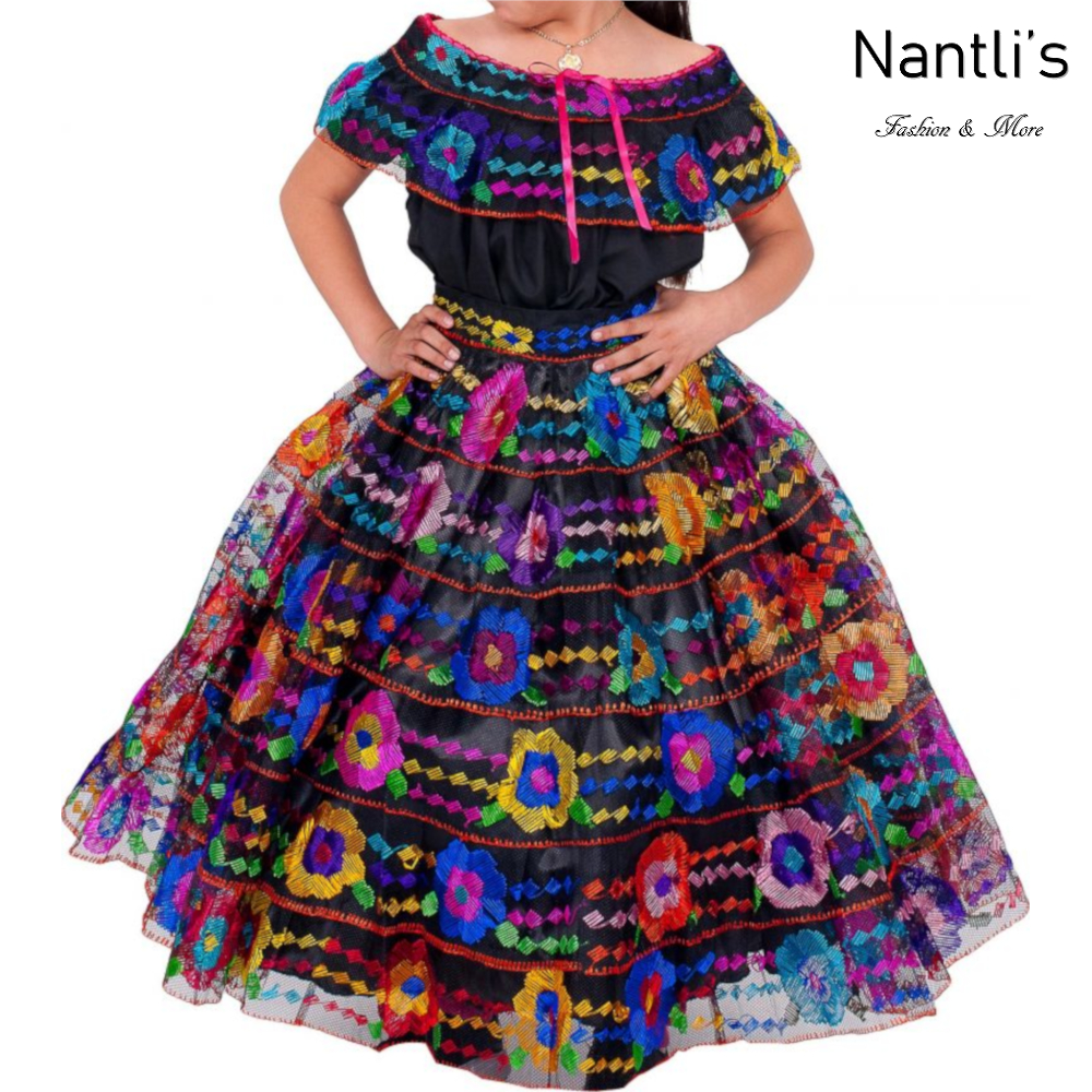 Traje tipico Mexicano Mayoreo TM34317 Vestido Tipico jovencita Chiapas gala  chiapaneca version economica Nantlis Tradicion de Mexico – Nantli's, image size:1000x1000