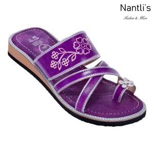 Huaraches Mayoreo TM35104 Purple Huaraches Mexicanos de Mujer Women Mexican Sandals Nantlis Tradicion de Mexico