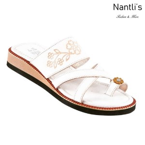 Huaraches Mayoreo TM35122 White Huaraches Mexicanos de Mujer Women Mexican Sandals Nantlis Tradicion de Mexico