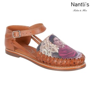Huaraches Mayoreo TM35247 Tan Frida Kahlo Huaraches Mexicanos de Mujer Women Mexican Shoes Nantlis Tradicion de Mexico