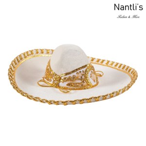 Sombrero Charro Mayoreo TM71170 Beige-Gold Sombrero Charro Nantlis Tradicion de Mexico