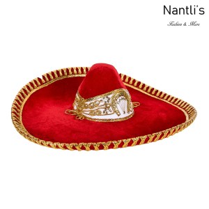 Sombrero Charro Mayoreo TM71221 Red-Gold Sombrero Charro Nantlis Tradicion de Mexico