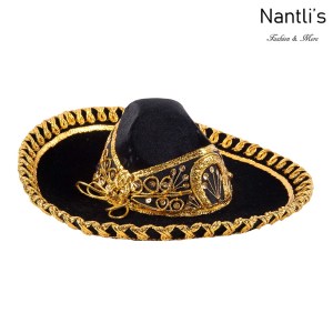Sombrero Charro Mayoreo TM71251 Black-Gold Sombrero Charro Nino Nantlis Tradicion de Mexico