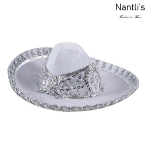 Sombrero Charro Mayoreo TM71253 White-Silver Sombrero Charro Nino Nantlis Tradicion de Mexico