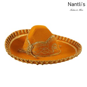 Sombrero Charro Mayoreo TM71256 Mustard-Gold Sombrero Charro Nino Nantlis Tradicion de Mexico