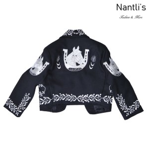 Traje de Charro Mayoreo TM72112 Black-Silver Traje de Charro Bordado Nantlis Tradicion de Mexico