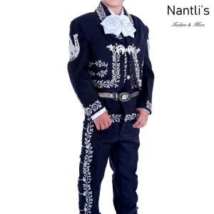 Traje de Charro Mayoreo TM72112 Black-Silver Traje de Charro nino completo Nantlis Tradicion de Mexico