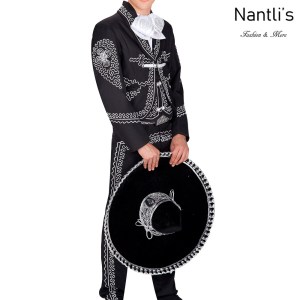 Traje de Charro Mayoreo TM72127 Black-White Traje de Charro completo Nantlis Tradicion de Mexico