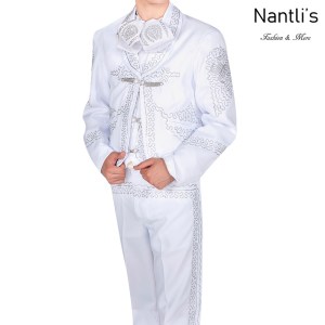Traje de Charro Mayoreo TM72142 White-silver Traje de Charro completo Nantlis Tradicion de Mexico