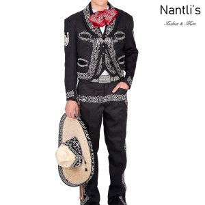 Traje de Charro Mayoreo TM72175 Black-White Traje de Charro completo Nantlis Tradicion de Mexico