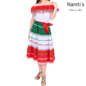 Traje tipico Mexicano Mayoreo TM74116 Vestido patrio mujeres Mexican patriotic womens dress Nantlis Tradicion de Mexico