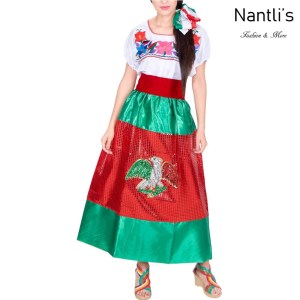 Traje tipico Mexicano Mayoreo TM74281 Vestido China poblana Mujer Women Dress Nantlis Tradicion de Mexico