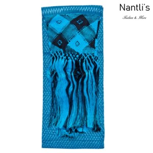 Rebozos Mayoreo TM75214 Turq Rebozo Mexicano de seda Mexican Shawl 68x19 Nantlis Tradicion de Mexico