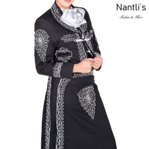 Traje de Charro Mayoreo TM76101 Black-White Traje de Charro completo mujer Nantlis Tradicion de Mexico