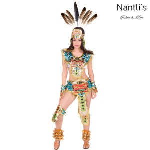 Traje tipico Mexicano Mayoreo TM94325 Traje Azteca Unisex Aztec Costume Nantlis Tradicion de Mexico