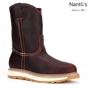 BA112 Burgundy Botas de Trabajo Mayoreo Wholesale Work Boots Nantlis
