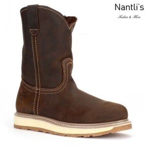 BA112 Crazy Brown Botas de Trabajo Mayoreo Wholesale Work Boots Nantlis