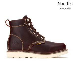 BA632 Burgundy Botas de Trabajo Mayoreo Wholesale Work Boots Nantlis