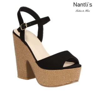 BL-Alden-3 Black Zapatos de Mujer Mayoreo Wholesale Women Shoes Wedges Nantlis