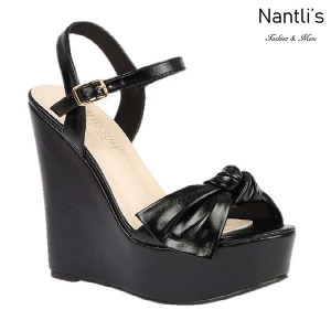 BL-Dalia-12 Black Zapatos de Mujer Mayoreo Wholesale Women Shoes Wedges Nantlis