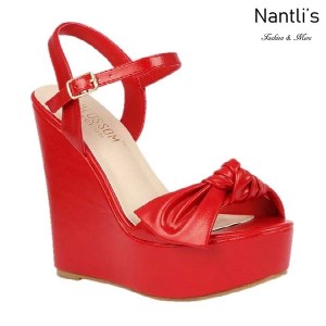 BL-Dalia-12 Red Zapatos de Mujer Mayoreo Wholesale Women Shoes Wedges Nantlis