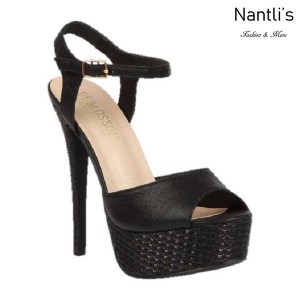 BL-Flora-11 Black Zapatos de Mujer Mayoreo Wholesale Women Heels Shoes Nantlis