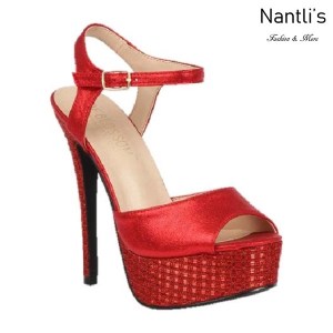 BL-Flora-11 Red Zapatos de Mujer Mayoreo Wholesale Women Heels Shoes Nantlis