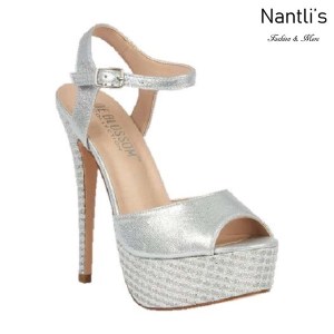 BL-Flora-11 Silver Zapatos de Mujer Mayoreo Wholesale Women Heels Shoes Nantlis