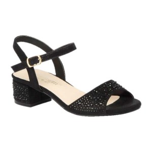 BL-K-Brenda-9 Black Zapatos de niña Mayoreo Wholesale girls heels Kids dress Shoes Nantlis