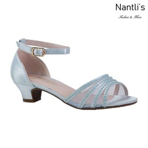 BL-K-Suri-22 Light Blue Zapatos de niña Mayoreo Wholesale Kids heels dress Shoes Nantlis