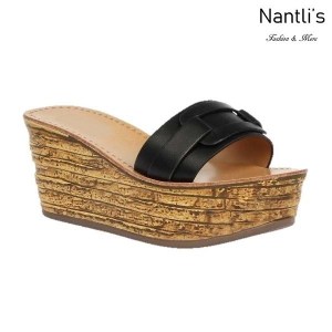 BL-Kloss-1 Black Zapatos de Mujer Mayoreo Wholesale Women Shoes Wedges sandals Nantlis