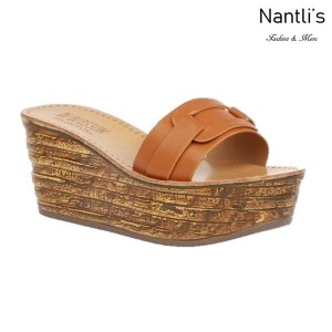 BL-Kloss-1 Tan Zapatos de Mujer Mayoreo Wholesale Women Shoes Wedges sandals Nantlis