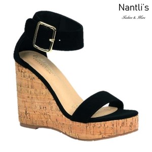 BL-Lillian-11 Black Zapatos de Mujer Mayoreo Wholesale Women Shoes Wedges Nantlis