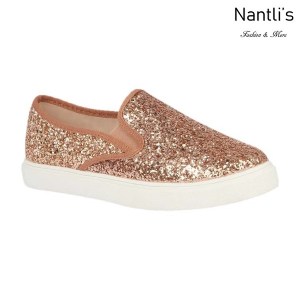 BL-T-Asuka-1 Rose Gold Zapatos de nina Mayoreo Wholesale toddlers sneakers Shoes Nantlis