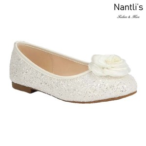 BL-T-Harper-48 White Zapatos de niña Mayoreo Wholesale girls flats toddler dress Shoes Nantlis