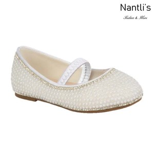 BL-T-Harper-65 White Zapatos de niña Mayoreo Wholesale girls flats toddler dress Shoes Nantlis