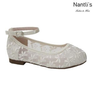BL-T-Harper-78 Ivory Zapatos de niña Mayoreo Wholesale girls flats toddler dress Shoes Nantlis