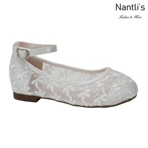 BL-T-Harper-78 White Zapatos de niña Mayoreo Wholesale girls flats toddler dress Shoes Nantlis