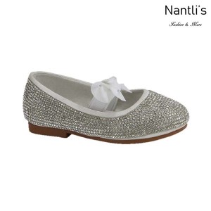 BL-T-Lili-3 White Zapatos de niña Mayoreo Wholesale girls flats toddler dress Shoes Nantlis
