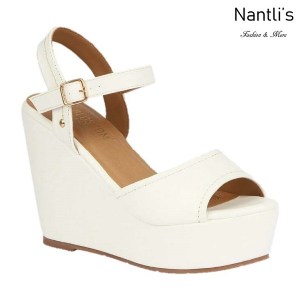 BL-Whitney-20 White Zapatos de Mujer Mayoreo Wholesale Women Shoes Wedges Nantlis