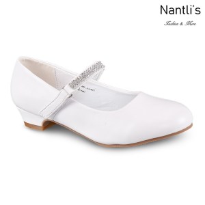 LD-j1403 White Zapatos por Mayoreo Wholesale girls shoes Nantlis Little Dominiques Kids Shoes