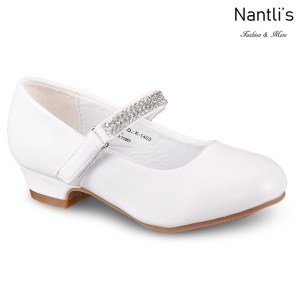 LD-k1403 White Zapatos por Mayoreo Wholesale girls shoes Nantlis Little Dominiques Kids Shoes