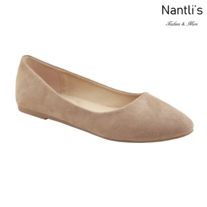 MC-Tracy-7 Taupe Nubuck Zapatos de Mujer Mayoreo Wholesale Women flats Shoes Nantlis