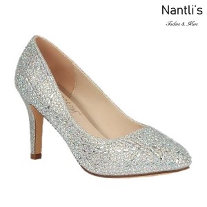 BL-Lucy-14 Silver Zapatos de Mujer elegantes Tacon medio Mayoreo Wholesale Womens Mid-Heels Fancy Shoes Nantlis