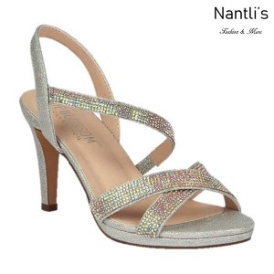 BL-Maggie-21 Silver Zapatos de Mujer elegantes Tacon medio Mayoreo Wholesale Womens Mid-Heels Fancy Shoes Nantlis